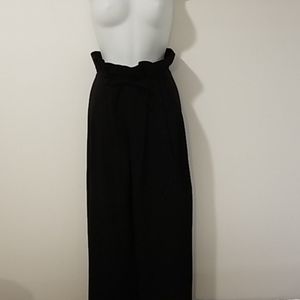 Paper Bag Wide Leg Pants